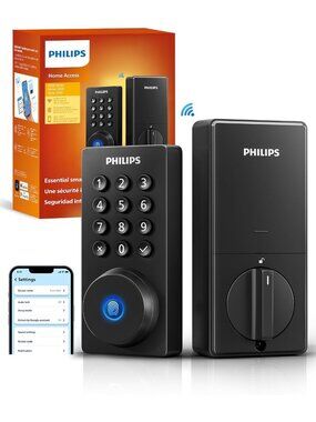 Keyless Entry Smart Deadbolt Lock, Wi-Fi Enabled Security for Front Door